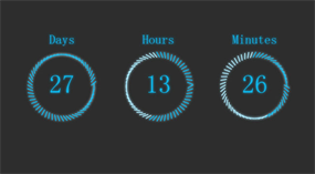 圆环发光jQuery倒计时插件